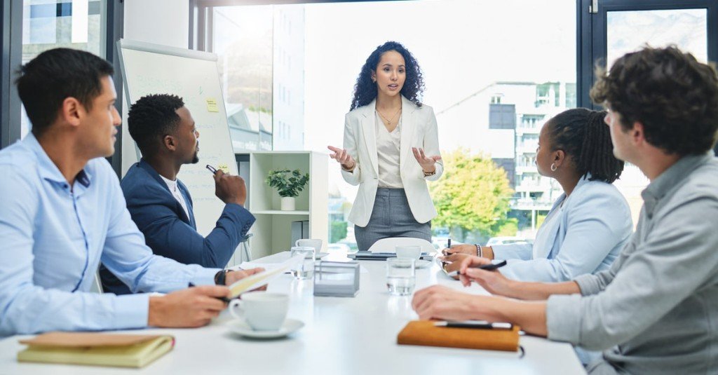 Mirwan Enterprises professionals collaborating in a modern office